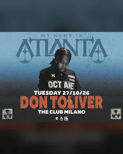 Locandina Don Toliver, after show ufficiale, The Club